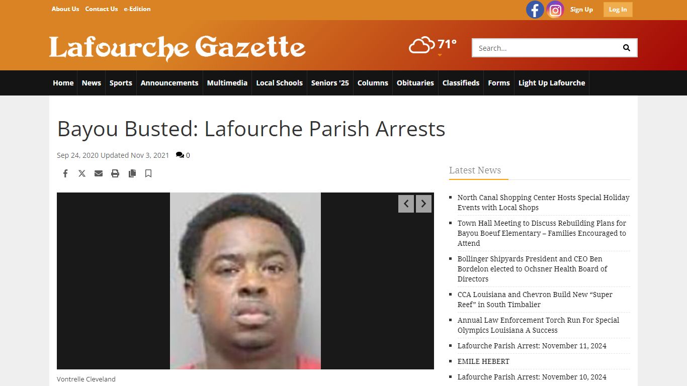 Bayou Busted: Lafourche Parish Arrests